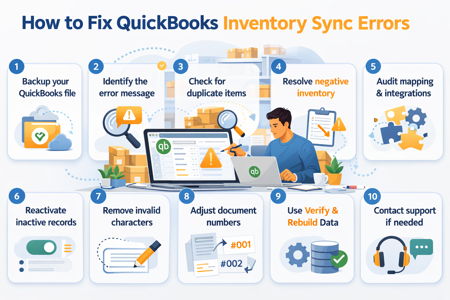 How to Fix QuickBooks Inventory Sync Errors