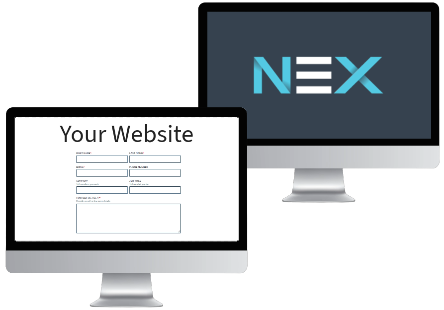 NEX integrates with your website